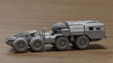 3d Printed 1/72/87 Maz-7410/74106 Heavy-duty Tractor-trailer Unpainted Kit